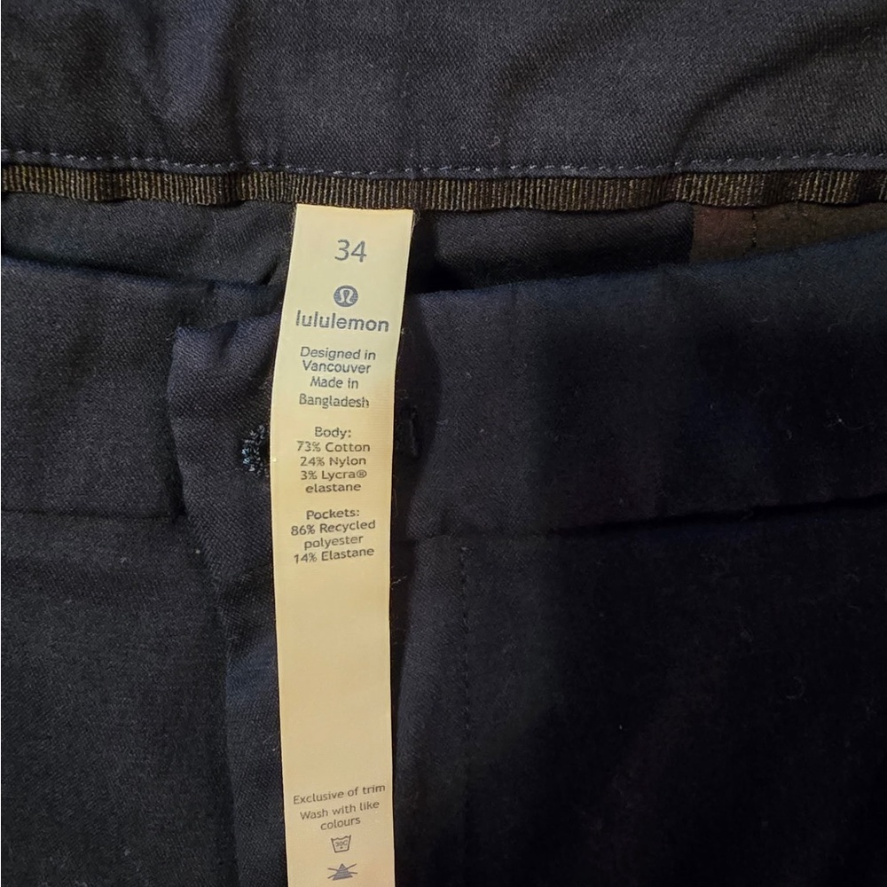 lululemon athletica Men's Black Chinos